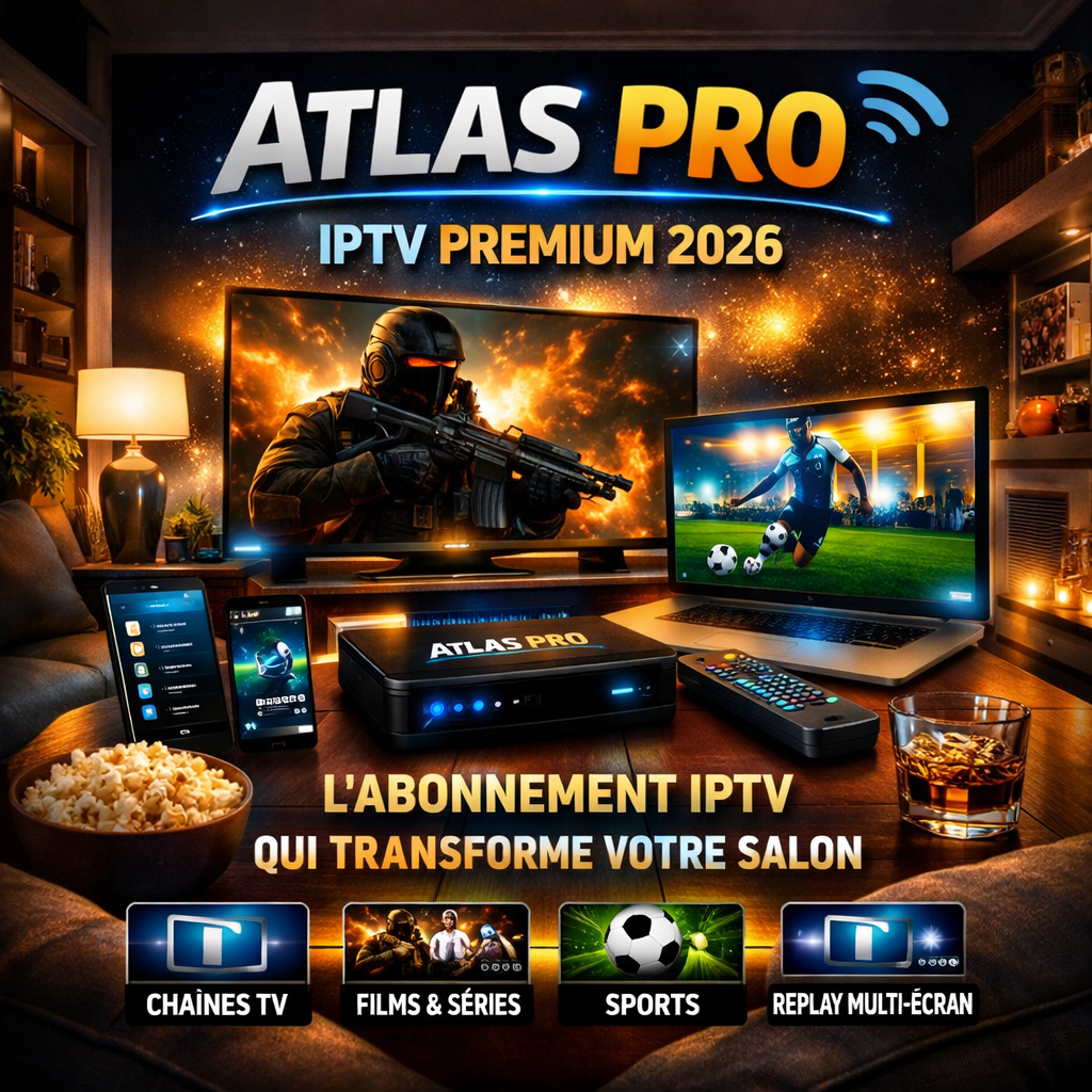 Atlas Pro L’abonnement IPTV premium qui transforme votre salon (2026)
